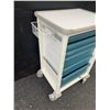Image 3 : Multi-Drawer Medical Storage Cart With Locking Wheels