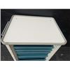 Image 4 : Multi-Drawer Medical Storage Cart With Locking Wheels