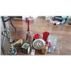 Image 1 : Red Glass, Time Keeper Oil Lamp