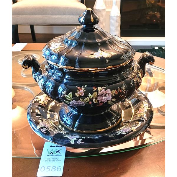 Porcelain SoupTureen from Italy A