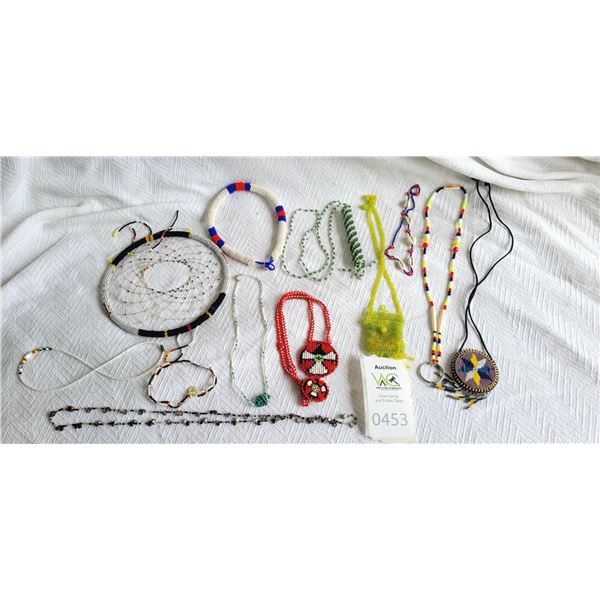 First Nation Beaded Jewelry Dream Catcher S1 A