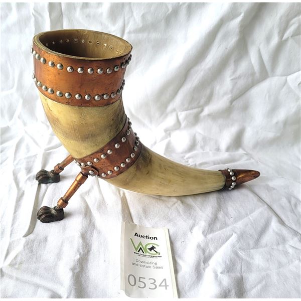 Vintage Scandinavian Drinking Horn S2 A