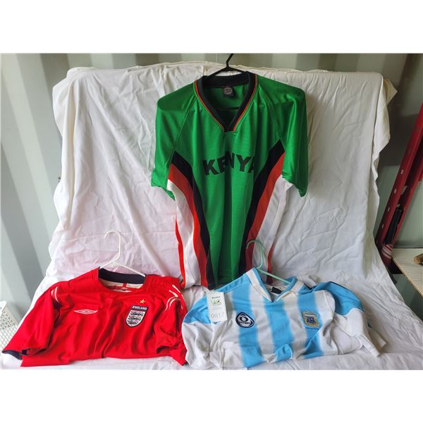 Kenya - England - Argentina Soccer Shirts A