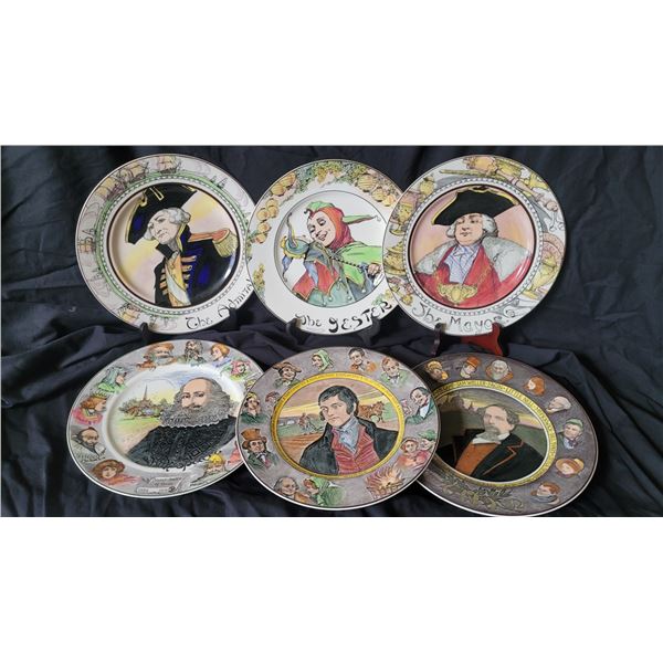 Royal Doulton Literary Trio & Achetypes Plates S2 A