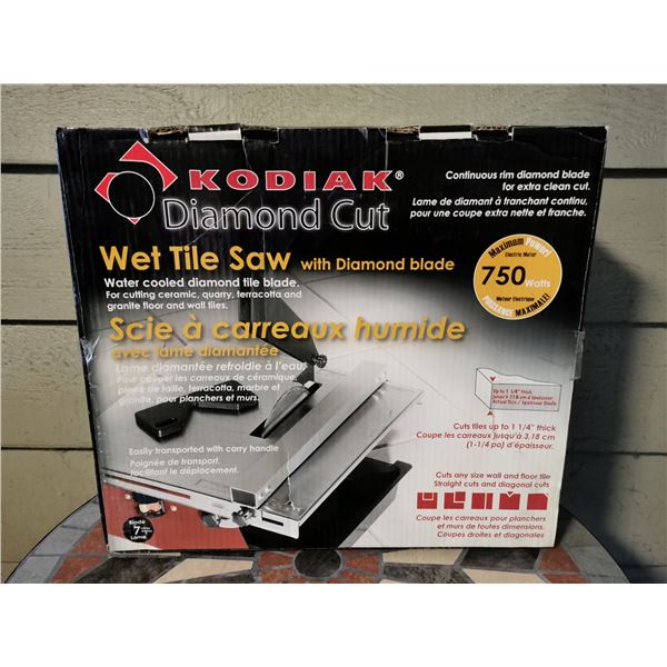 Kodiak Wet Tile Saw S3 B