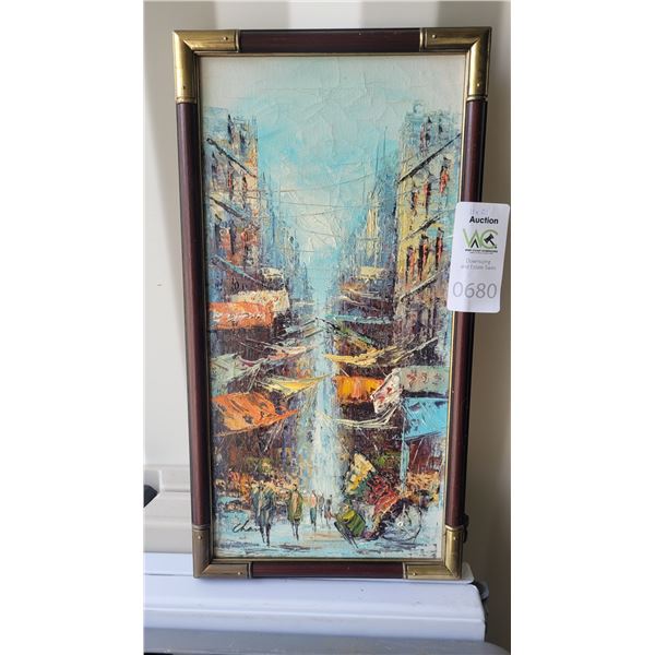 Framed Art Signed Chan S4 B