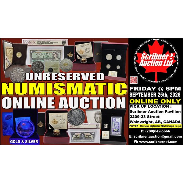 SEPT 25-26-27 : 2026 : COIN - PRIVATE COLLECTION & EQUIPMENT AUCTION - JEWELLERY