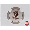 Image 4 : RCM Issue: A Historic Reign 2016 Gilt Canada $2 Maple Leaf : Fractional Reverse Proof Coin : 1/10oz 