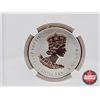 Image 4 : RCM Issue: A Historic Reign 2016 Gilt Canada $3 Maple Leaf : Fractional Reverse Proof Coin : 1/4oz (