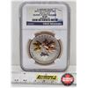 Image 1 : RCM Issue: A Historic Reign 2016 Gilt Canada $5 Maple Leaf : Fractional Reverse Proof Coin : 1oz (Fi
