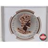 Image 4 : RCM Issue: A Historic Reign 2016 Gilt Canada $5 Maple Leaf : Fractional Reverse Proof Coin : 1oz (Fi