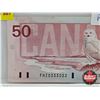 Image 2 : Canada $50 Bill : 1988 "2 Digit" : Knight/Dodge #FHZ0333033