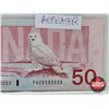Image 3 : Canada $50 Bill : 1988 "2 Digit" : Knight/Dodge #FHZ0333033