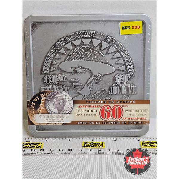 RCM Canada 2005 : Five-Cent Victory in Europe : VE-Day 60th Anniversary Commemorative Coin & Medalli