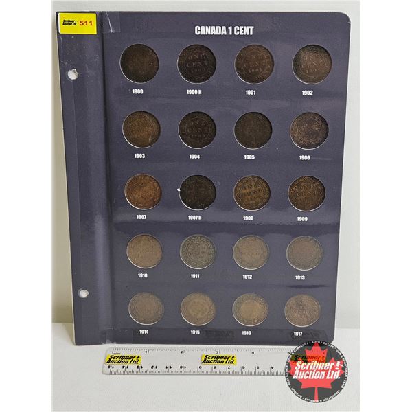 Canada Large Cent (Page of 20) : 1900; 1900H; 1901; 1902; 1903; 1904; 1905; 1906; 1907; 1907H; 1908;