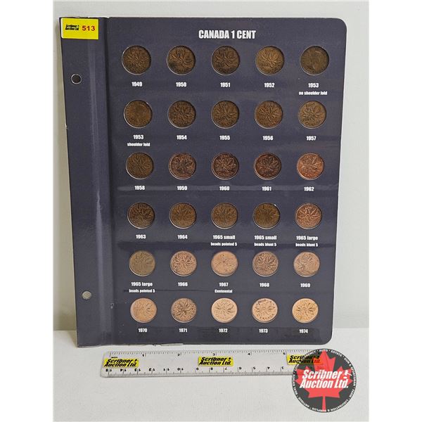 Canada One Cent (Page of 30) : 1949; 1950; 1951; 1952; 1953NSF; 1953SF; 1954; 1955; 1956; 1957; 1958