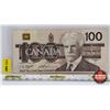 Image 1 : Canada $100 Bill : 1988 "Bird Series" : Knight/Thiessen #BJL0389992