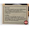 Image 5 : RCM Canada 1989 : $5 Coin : Commemorative Maple Leaf Issue  (COA) (.9999)