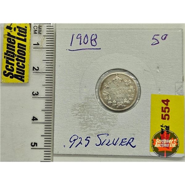 Canada Five Cent 1908