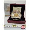 Image 1 : RCM Canada 2015 : FIVE OUNCE Fine Silver Coin : Big Coin Series : 5-Cent Coin (COA #471) (99.99%)