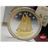 Image 2 : RCM Canada 2015 : FIVE OUNCE Fine Silver Coin : Big Coin Series : 10-Cent Coin (COA #116) (99.99%)