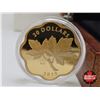 Image 2 : RCM Canada 2019 : $20 Fine Silver Coin : Iconic Maple Leaves (COA#3027) (99.99%) (Gold Plated ~ Scal