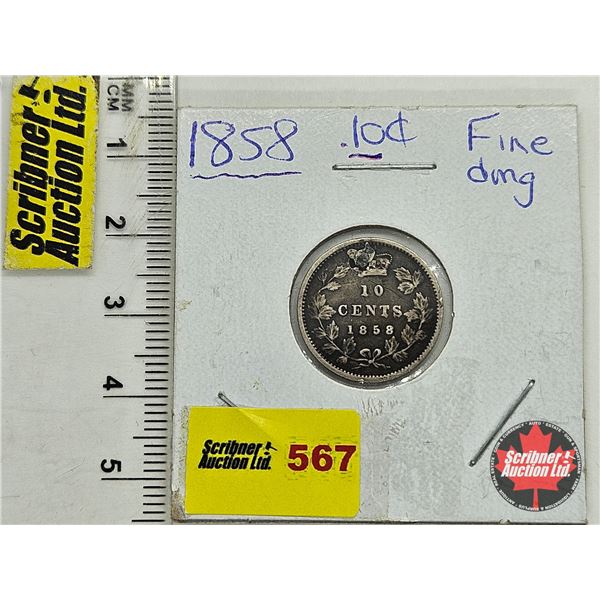Canada Ten Cent 1858