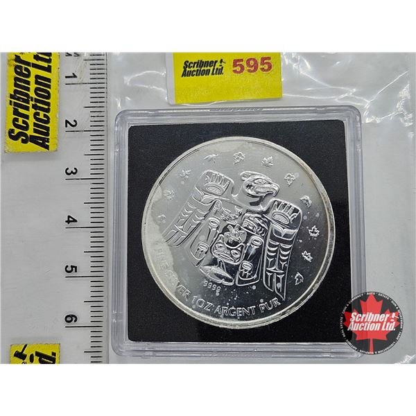 RCM Canada 2009 $5 Fine Silver Coin : Thunderbird : Vancouver Olympics 2010 (1oz .9999)