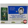 Image 1 : Miniature GOLD Collector Combo (2): - Benchmark Strategic Metals : 1/4 Grain .999 Fine Gold "Lucky G