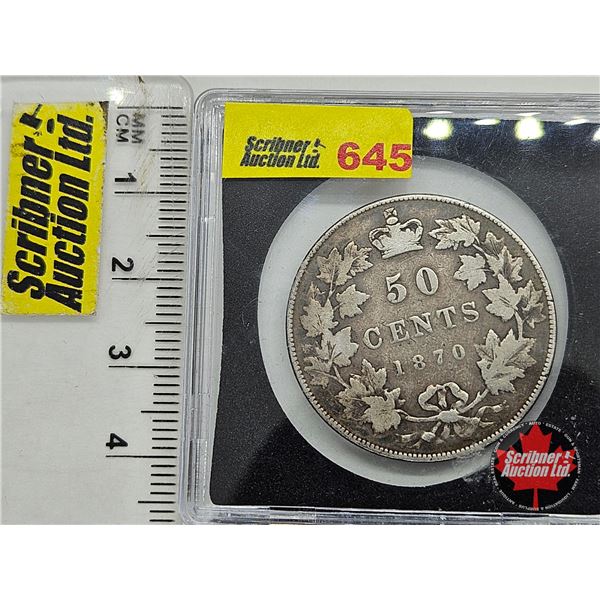Canada Fifty Cent 1870