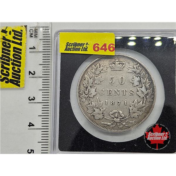 Canada Fifty Cent 1871