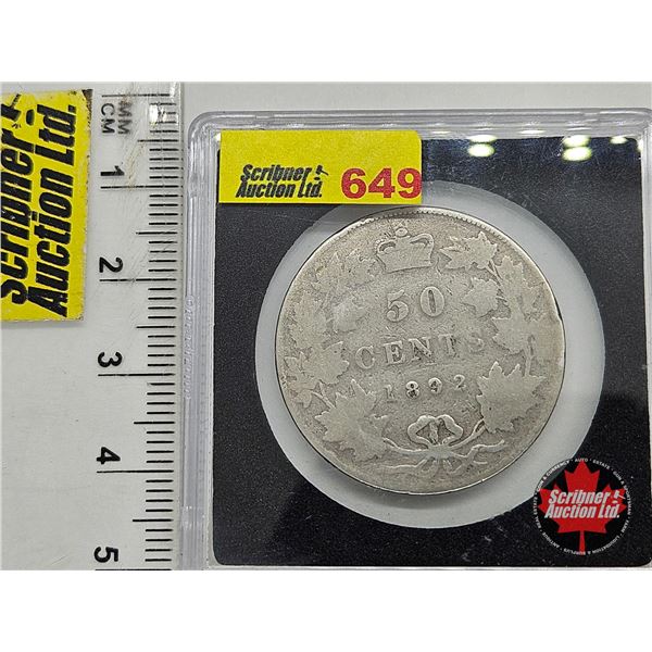 Canada Fifty Cent 1892