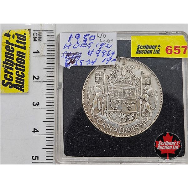 Canada Fifty Cent 1950 "Half Design"