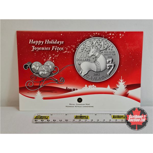 RCM Canada 2012 $20 Fine Silver : Magical Reindeer (99.99%)