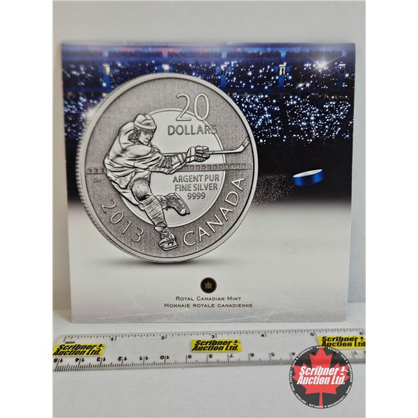 RCM Canada 2013 $20 Fine Silver : Hockey (99.99%)