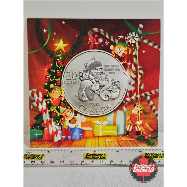 RCM Canada 2013 $20 Fine Silver : Santa (99.99%)