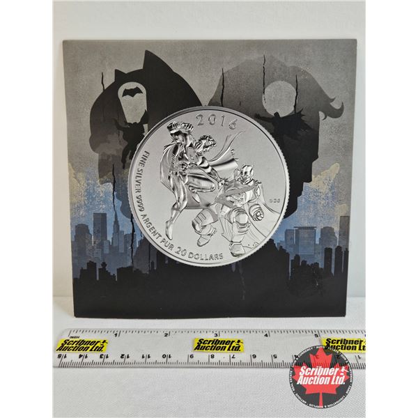 RCM Canada 2016 $20 Fine Silver Coin : Batman v Superman : Dawn of Justice™ (99.99%)