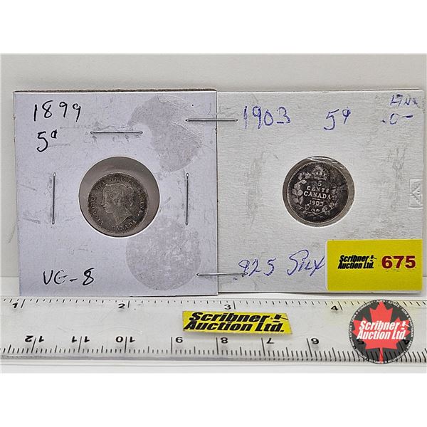 Canada Five Cent (2): 1899; 1903