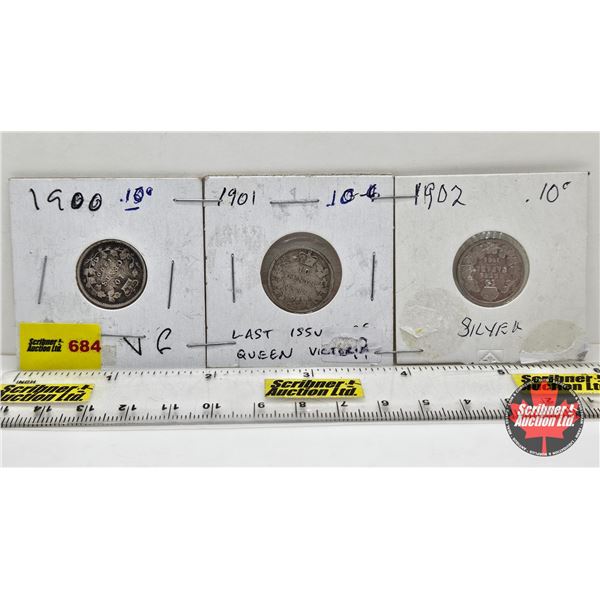 Canada Ten Cent (3): 1900; 1901; 1902