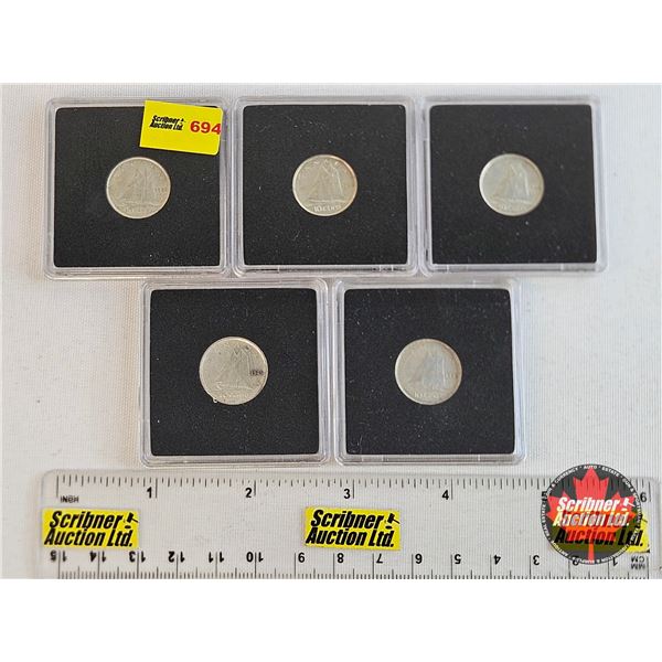 Canada Ten Cent (5): 1942; 1943; 1944; 1945; 1946