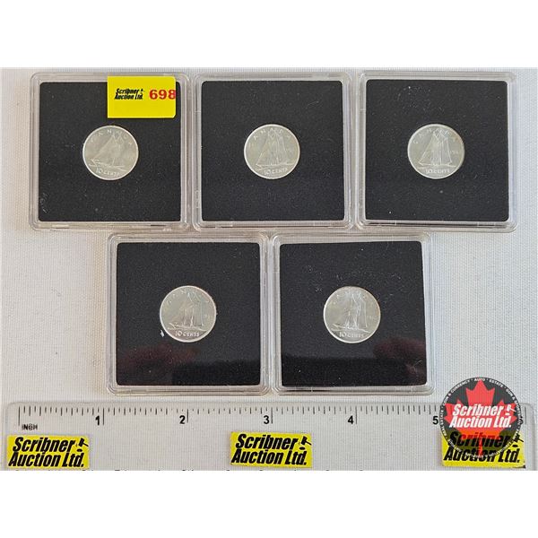 Canada Ten Cent (5): 1961; 1962; 1963; 1964; 1965