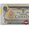 Image 2 : Canada $1 Bill 1973 : Miscut : Lawson/Bouey #GR8350958 (See Top Edge)