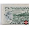 Image 5 : Canada $1 Bill 1973 : Miscut : Lawson/Bouey #GR8350958 (See Top Edge)