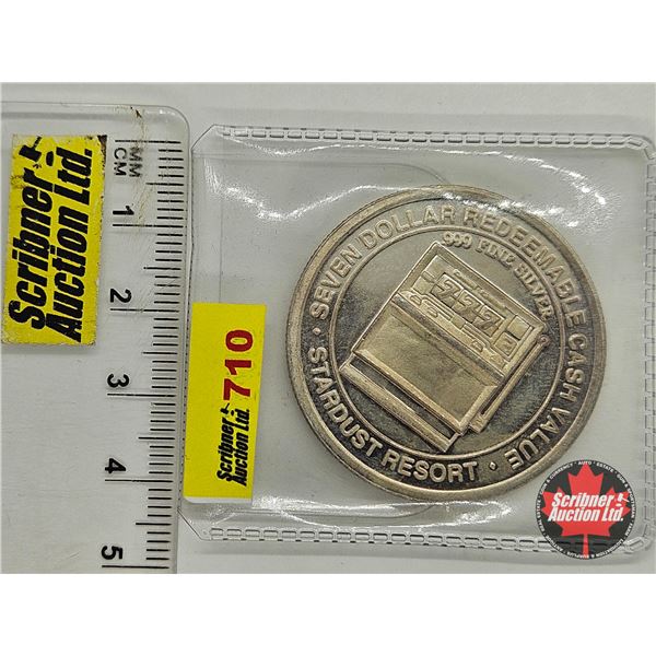 USA $7 Stardust Casino & Resort Las Vegas Token (.999 Silver)