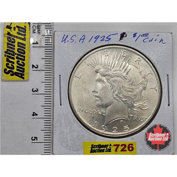 USA Peace Dollar 1925