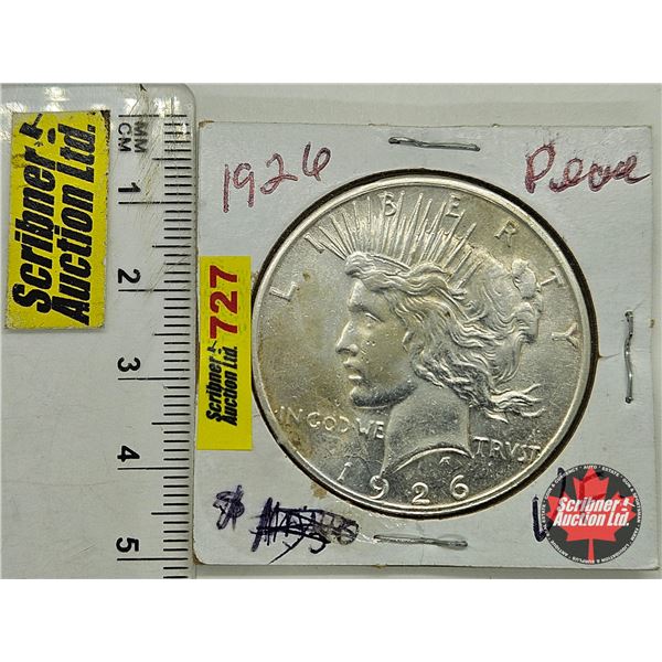 USA Peace Dollar 1926