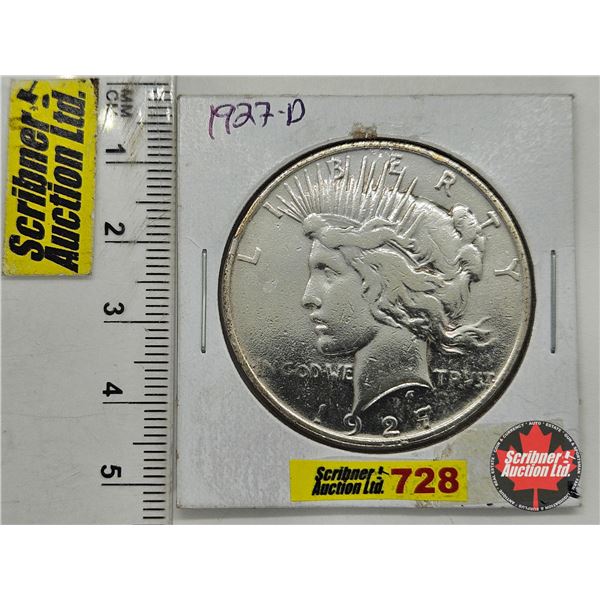 USA Peace Dollar 1927D