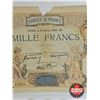 Image 3 : 1940 Banque de France 1,000 Francs Banknote
