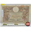 Image 1 : 1939 Banque de France 100 Cent Francs Banknote