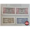 Image 4 : 1962 Foreign Banknotes (4) : - South Korea 50 Jeon - South Korea 10 Jeon - Laos 1 Kip (2) (Consignor